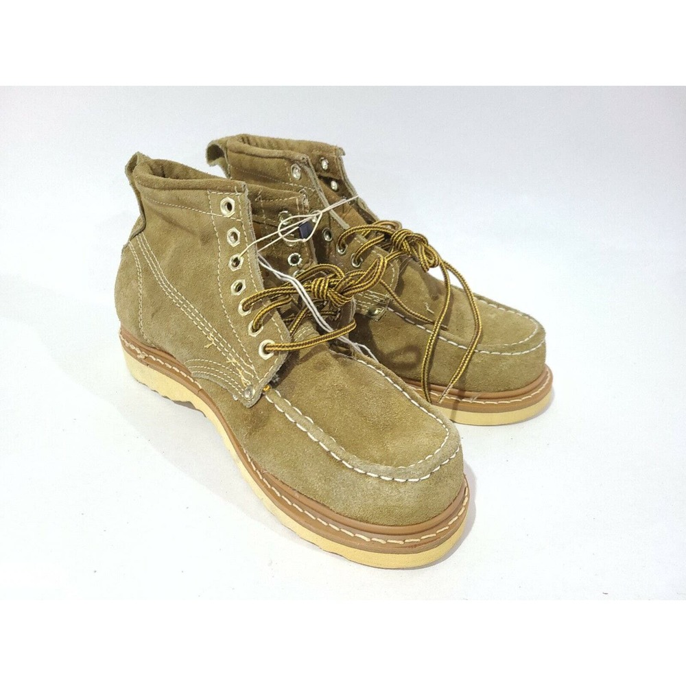 Men's Matt Andrews LOW TOP LIGHT BROWN Boots 8.5 Shoes - NOS With TAGS VINTAGE